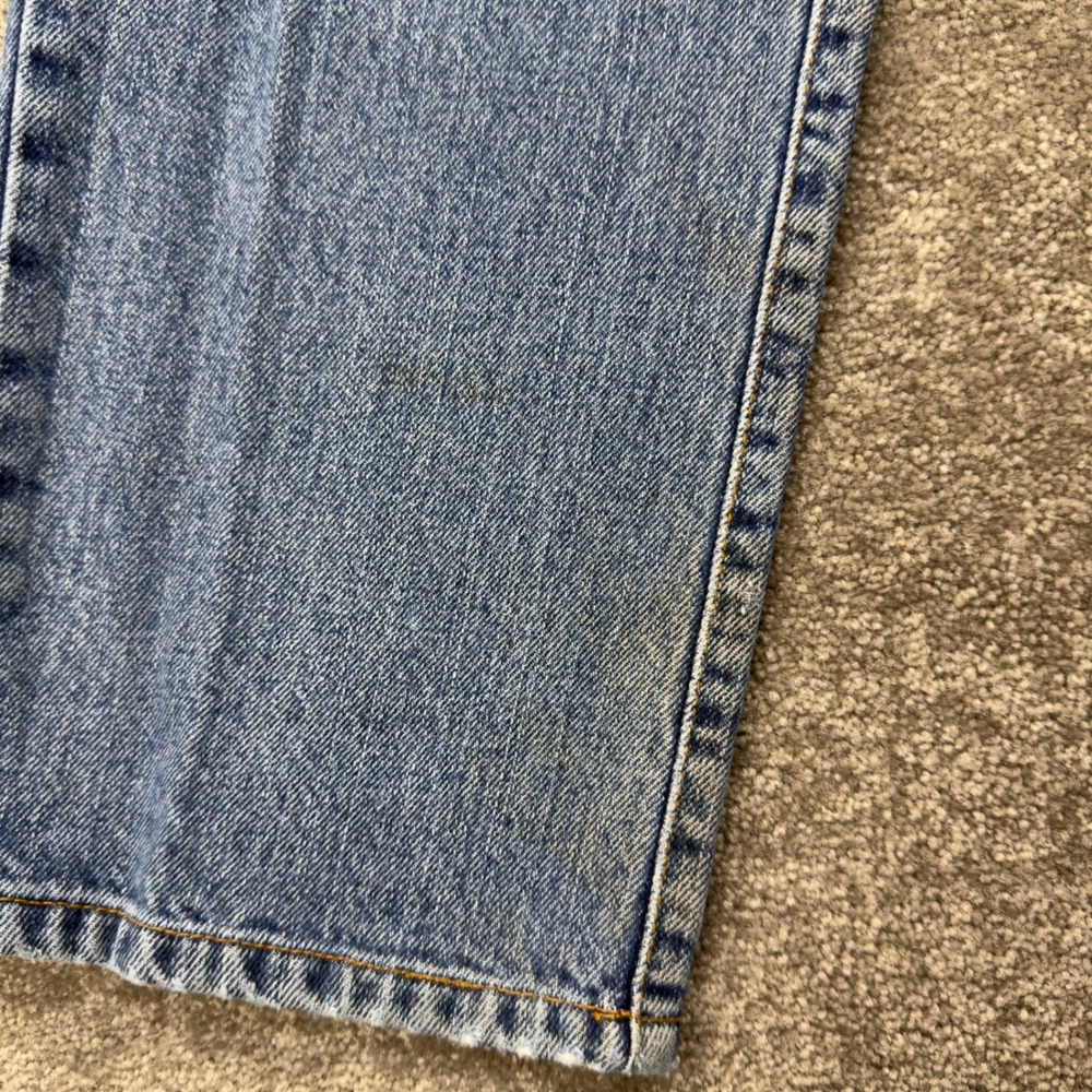 Guess Jeans Straight Leg Pants Womens 29x32 Blue Vintage High Rise Made In USA - Picture 2 of 13